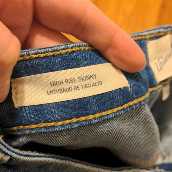 Universal Thread Two Tone Jeans - High Rise Skinny - Size 4 / 27 R - Picture 5 of 8